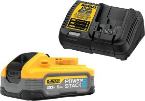 DEWALT Powerstack 20V MAX Battery Starter Kit Rechargeable 5Ah Lithium Ion