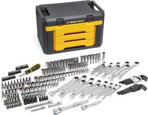 GEARWRENCH Mechanics Tool Set in 3 Drawer Storage Box 232 Piece