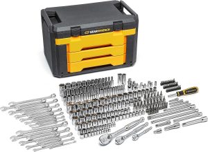 GEARWRENCH 80966 243 Pc. 6 Pt. Mechanics Tool Set In 3 Drawer Storage Box