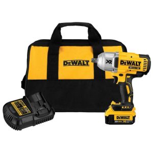 DEWALT 20V Max XR Impact Wrench Kit, Brushless, High Torque, Detent Pin Anvil, 1/2-Inch, Cordless DCF899M1