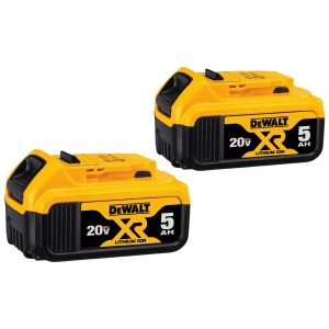 DEWALT 20V MAX XR Battery, 5 Ah, 2-Pack DCB2052