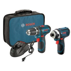 BOSCH CLPK22-120 12V Max Li-Ion Cordless 2-Tool Combo Kit Certified Refurbished