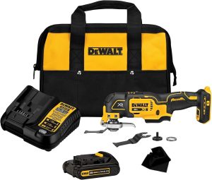 DEWALT 20V MAX XR Cordless Multi Tool, Brushless Motor, 3-Speeds, Oscillating, 6 Piece DCS356C1