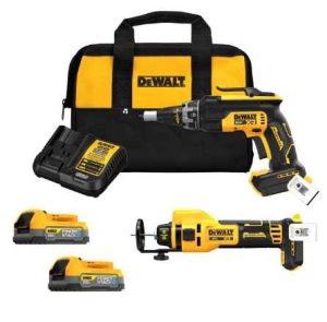Dewalt Dck265E2 20V Max Bl Screwgun & Cutout Kit
