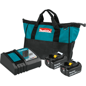 Makita BL1840BDC2  18V LXT® Lithium-Ion Battery and Rapid Optimum Charger Starter 2 Pack