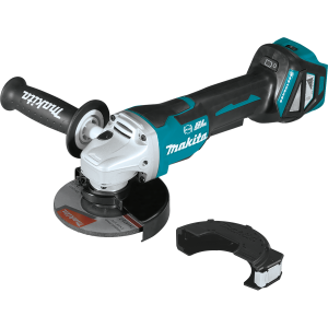 Makita XAG20Z  18V LXT® Lithium-Ion Brushless Cordless 4-1/2” / 5" Paddle Switch Cut-Off/Angle Grinder, 3,000-8,500 RPM, var.spd., electric brake, lock-off, no lock-on (Tool Only)