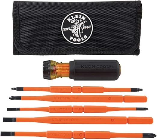 Klein Tools 32288 8-in-1 Insulated Interchangeable Screwdriver Set