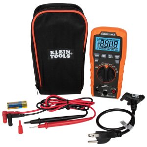 Klein Tools ET270 Auto-Ranging Digital Multi-Tester with Standard/GFCI Receptacle Tester