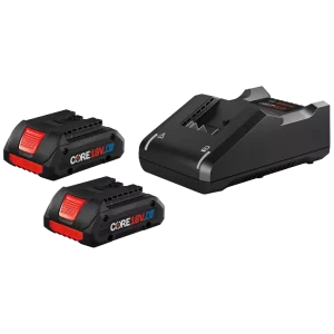 Bosch GXS18V-11N25  CORE18V Starter Kit - (2) 4.0 Batteries & Charger