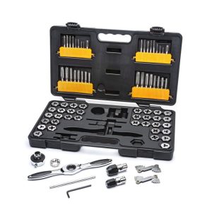 Gearwrench 3887 77 Piece SAE/Metric Ratcheting Tap and Die Set