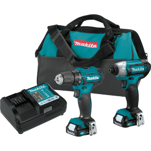 Makita CT232 Cordless Drill Driver and Impact Driver Combo Kit (1.5 Ah)