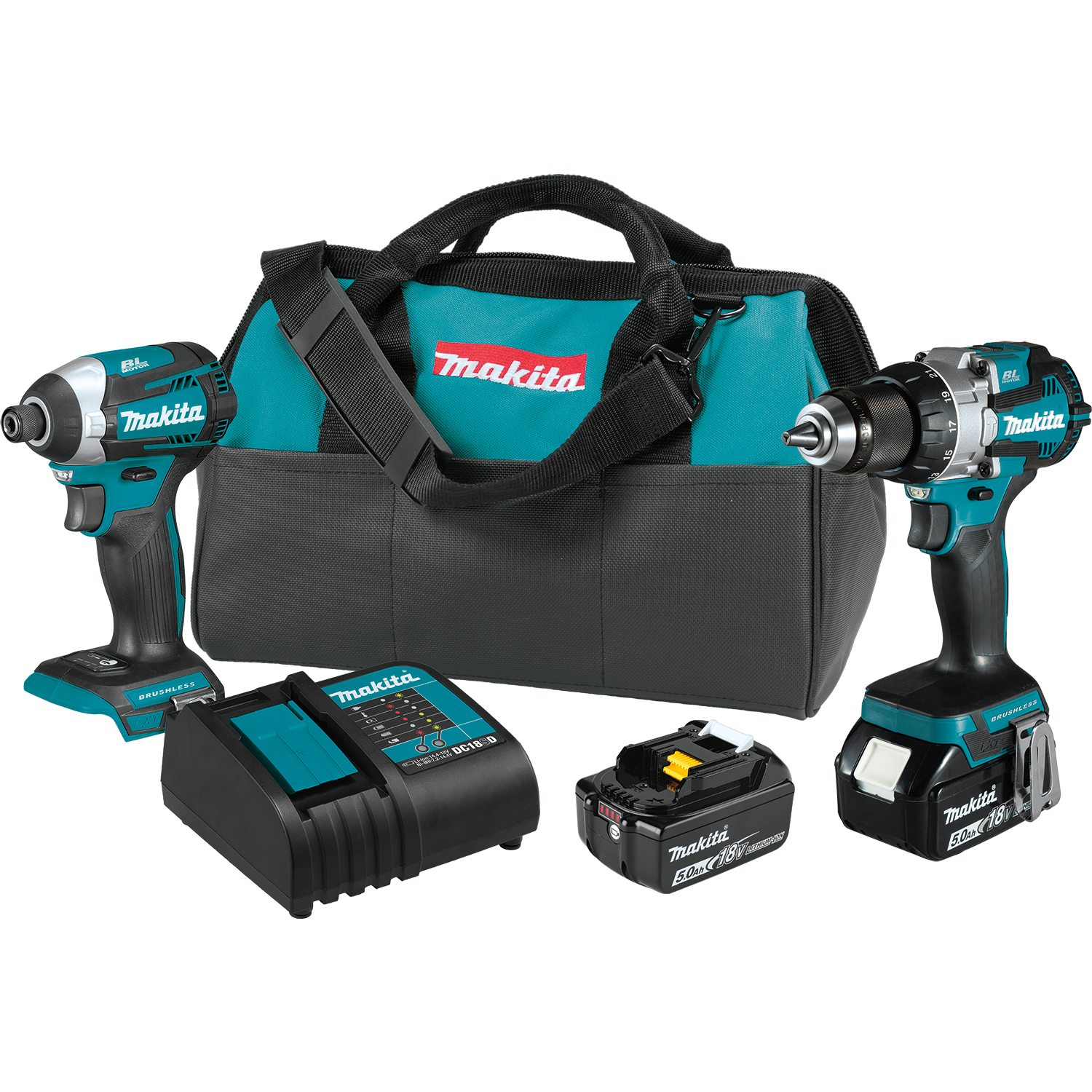 Makita XT296ST 18V LXT Lithium-Ion Brushless Cordless 2-Pc. Combo Kit