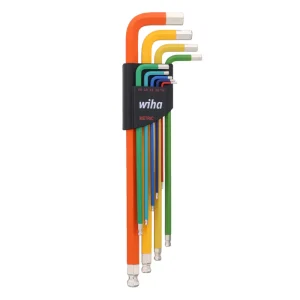 Wiha 66980  9 Piece Ball End Color Coded Hex L-Key