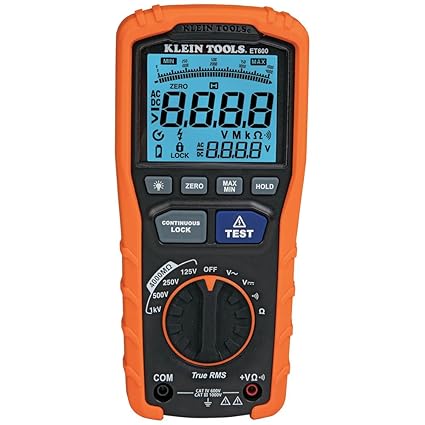 Klein Tools ET600 Insulation Resistance Tester